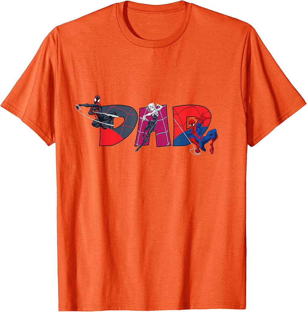 Marvel Spider-Man Trio Dad Father’s Day Family Trip Birthday T-Shirt