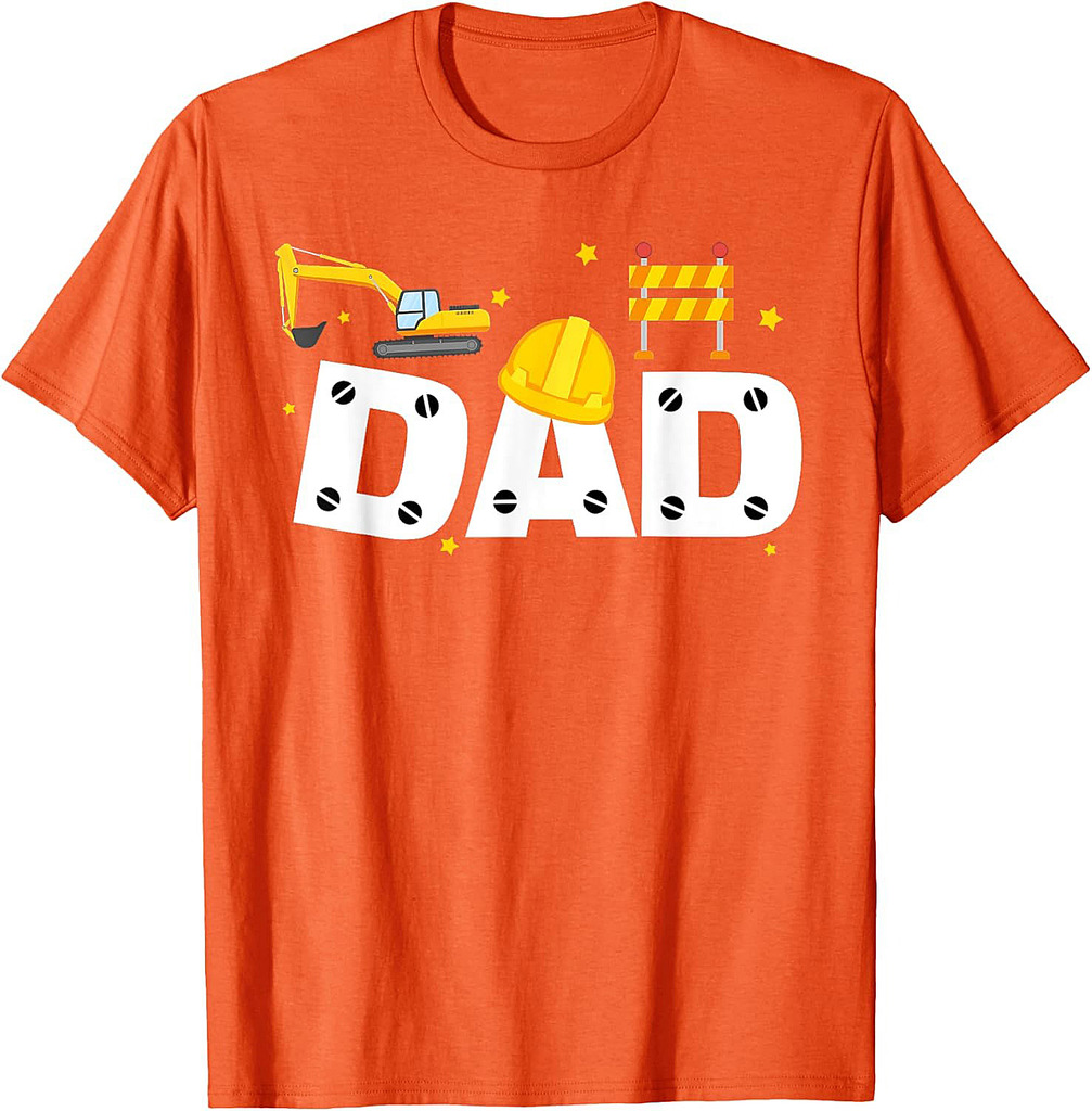 Father's Day Construction Dad Gift From Son Wife Birthday T-Shirt