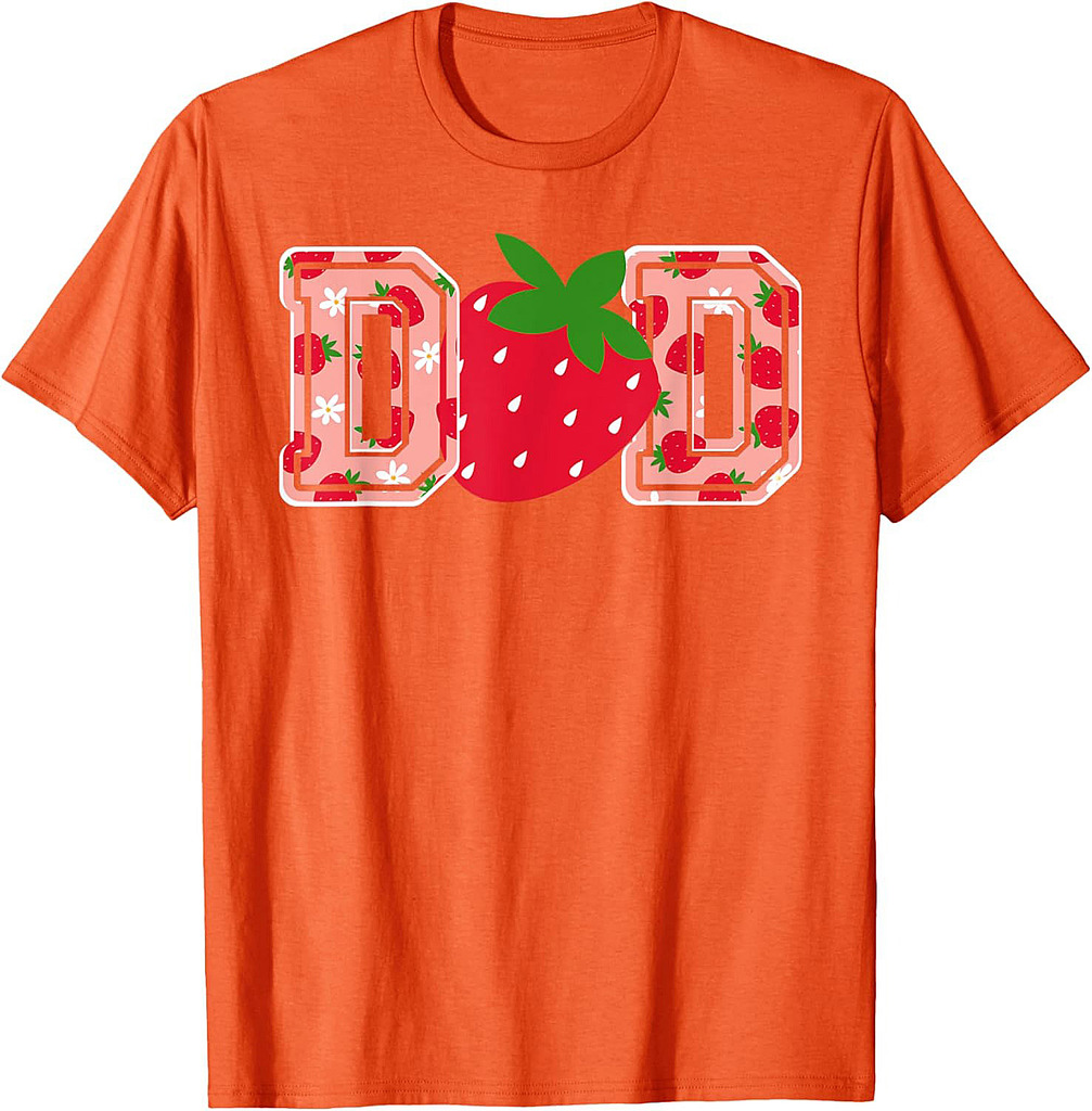 Dad Strawberry  Funny Strawberry Father's Day  T-Shirt