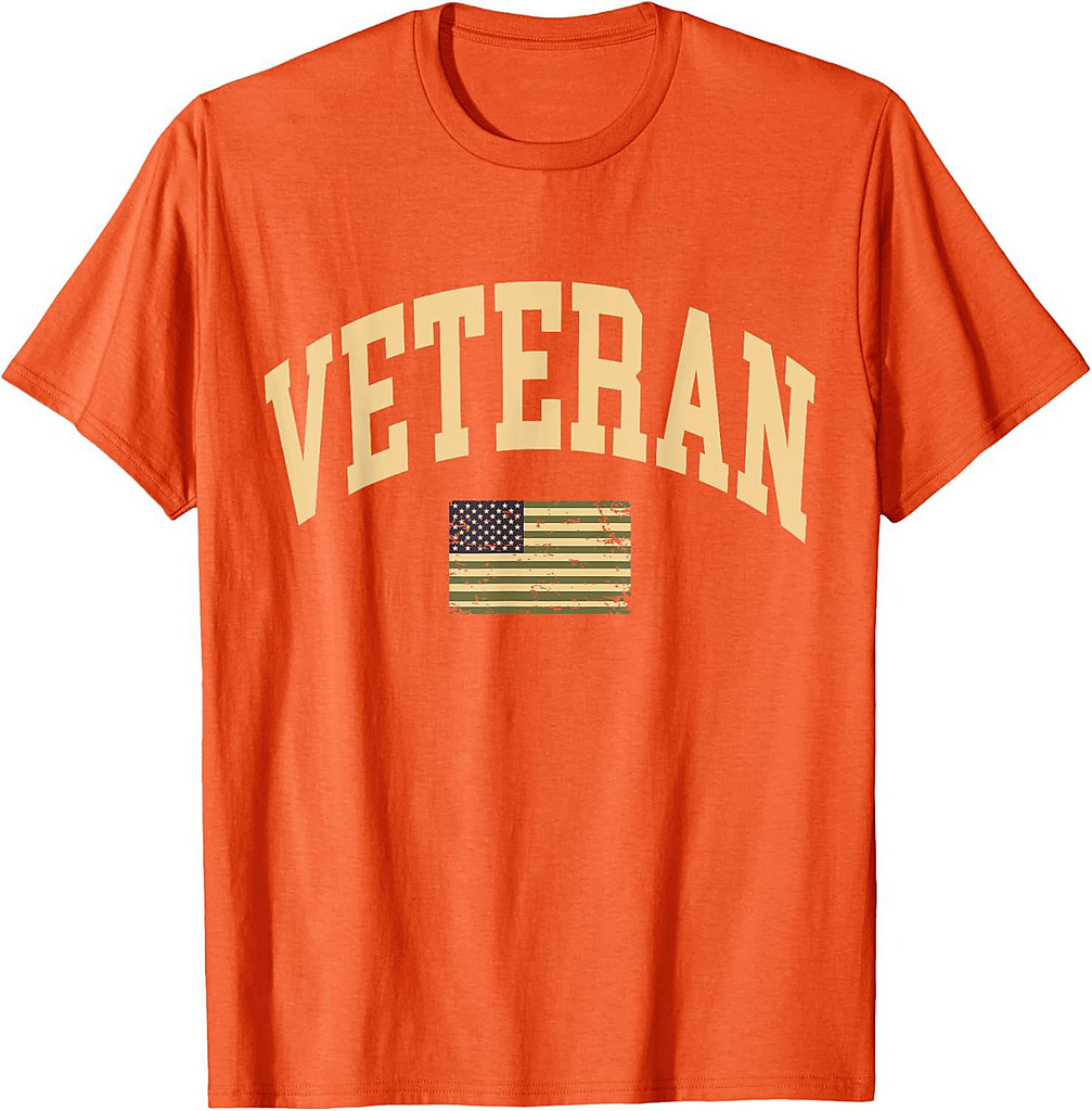 Veteran Veterans Day USA United States America American Flag T-Shirt