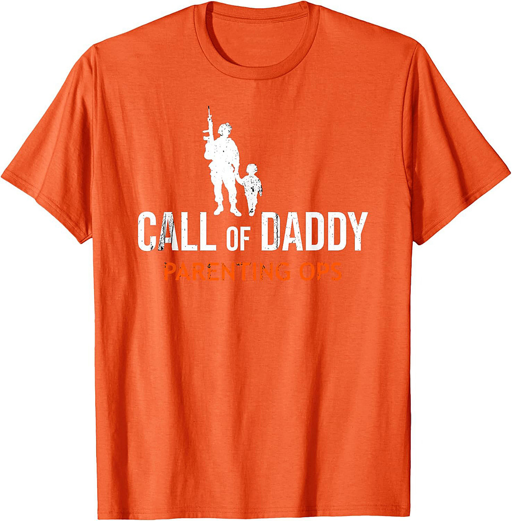 Mens Gamer Dad Call of Daddy Parenting Ops Father's Day T-Shirt