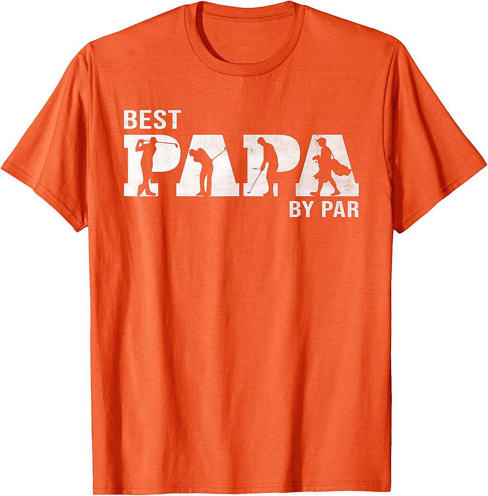 Funny Best Papa By Par Golf Grandpa Father's Day T-Shirt
