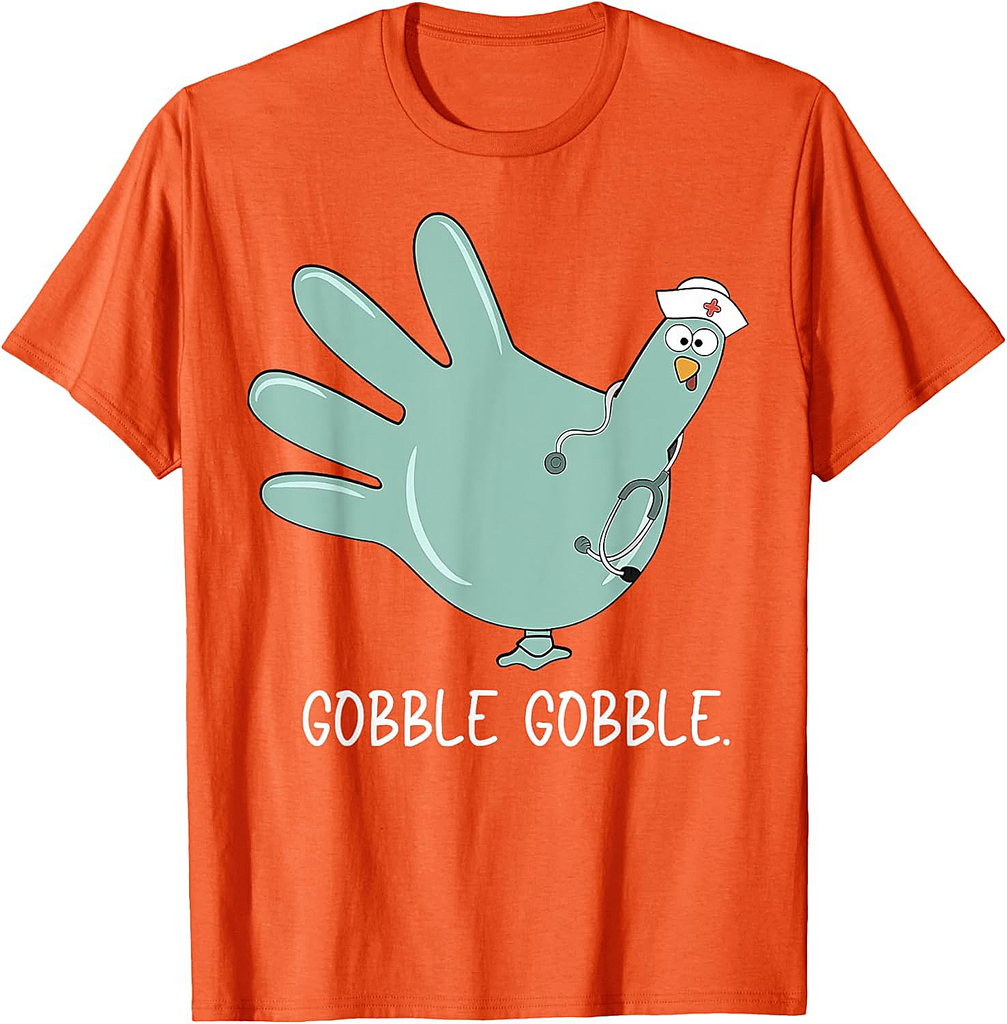 Turkey Glove Nurse Thanksgiving T-Shirt