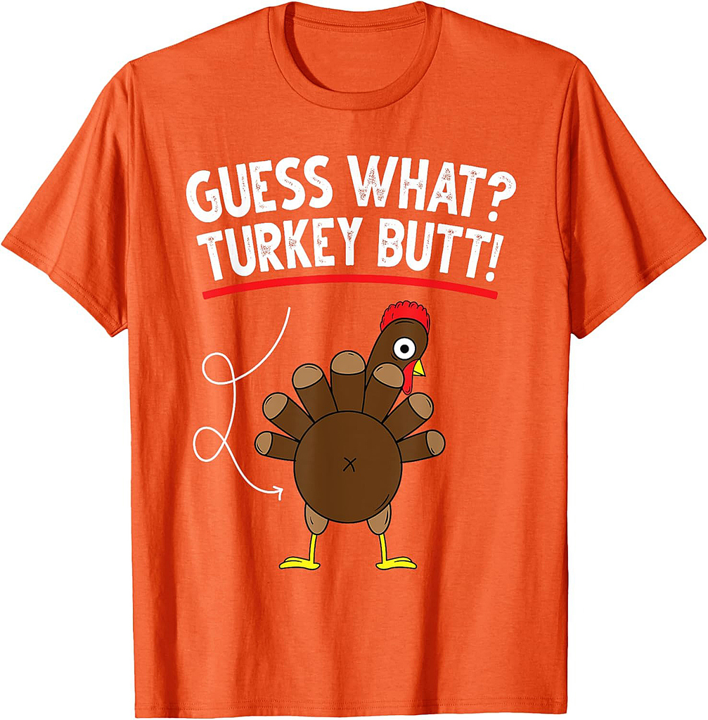 Guess Turkey Funny Thanksgiving Women Boys Family T-Shirt