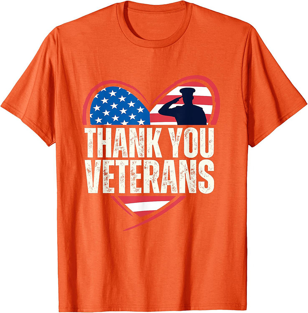 Thank You Veterans Day Memorial Day Partiotic Military Usa T-Shirt