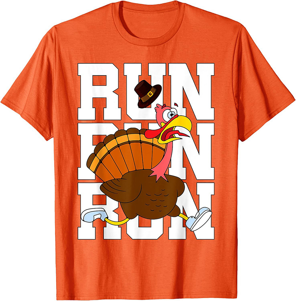 Turkey Run Costume Thanksgiving Running Turkey Trot T-Shirt