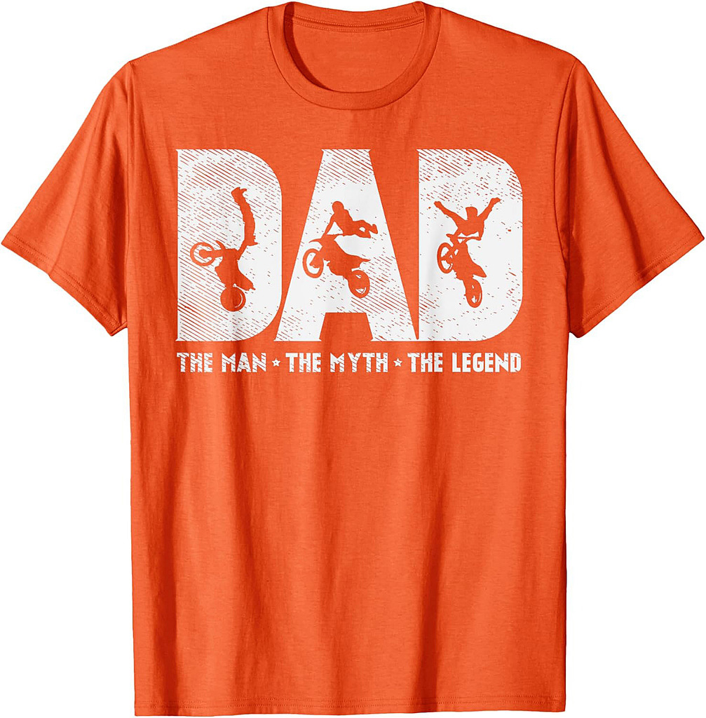 Motocross Dad Man Myth Legend Dirt Bike Motorcycle Race Father Gift T-Shirt
