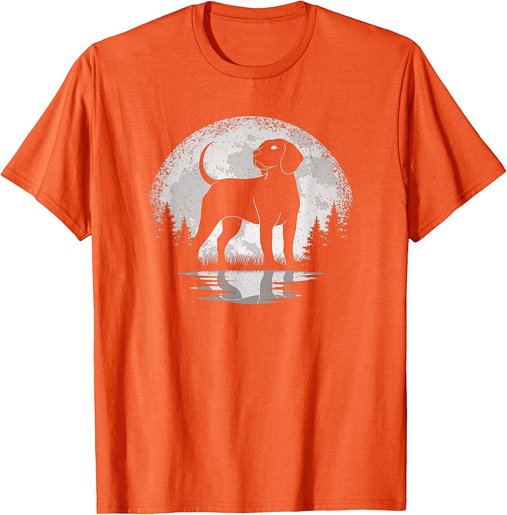 Beagle Moon Vintage Beagle Lover Men Women T-Shirt