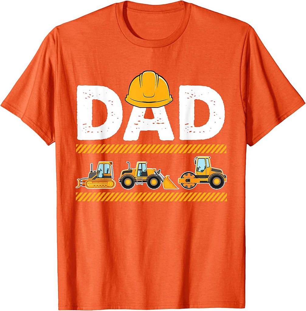 Funny Dad Construction Excavator Father's Day T-Shirt