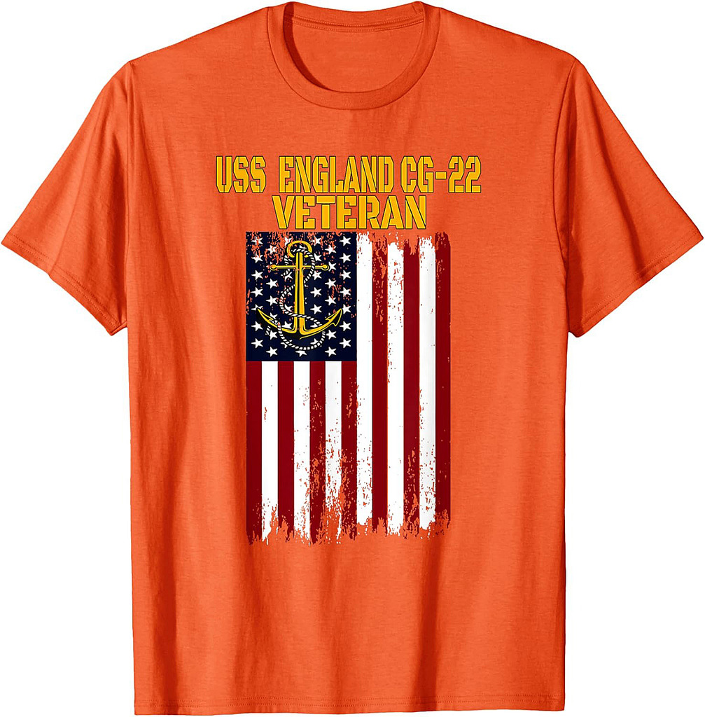 USS England CG-22 Cruiser Veterans Day Father's Day T-Shirt