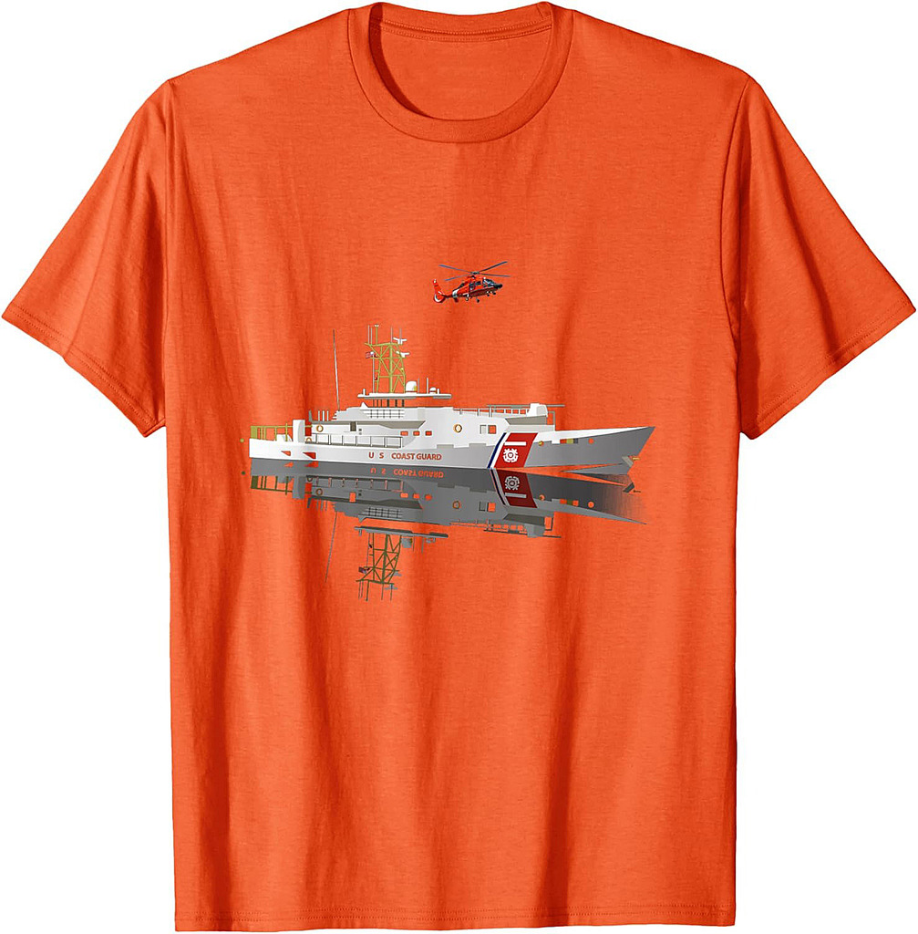 U.S Coastguard Coast Guard Veteran Flag USCG Veterans Day T-Shirt