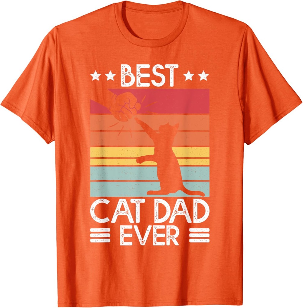 Cat Dad Shirt Best Cat Dad Ever Funny Dad T-Shirt