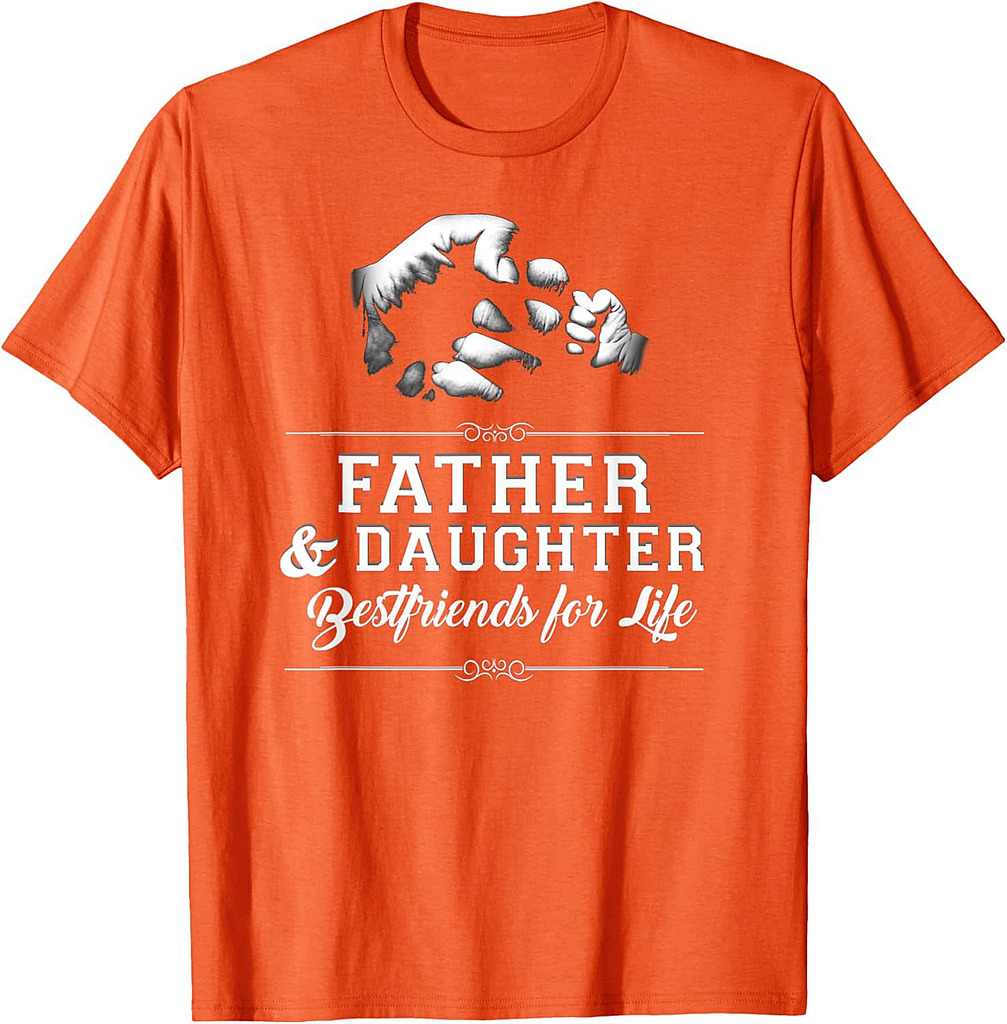 Father Daughter Friends Fist Bump TShirt Dad Father's Day T-Shirt