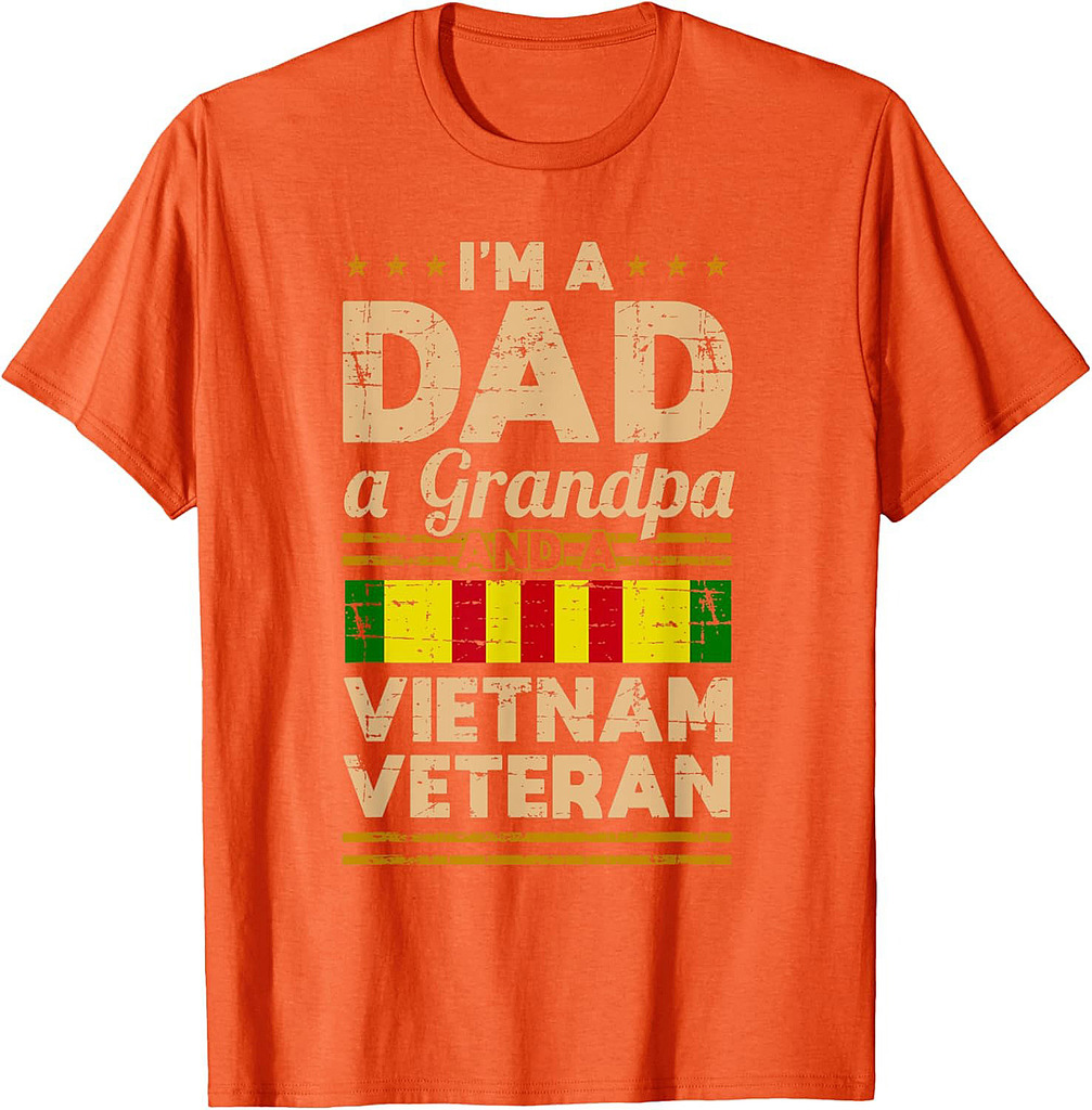 Dad Grandpa Vietnam Veteran Vintage Shirt Men's Gift T-Shirt
