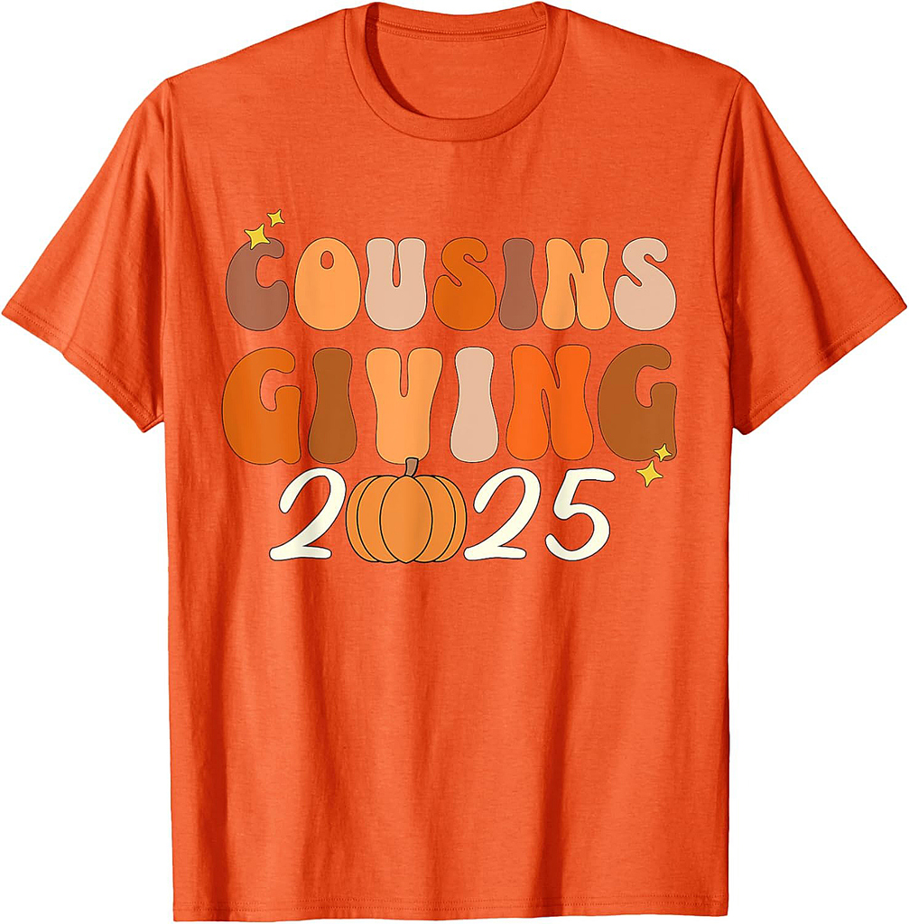 Cousins Giving 2025 Thanksgiving Matching Group T-Shirt