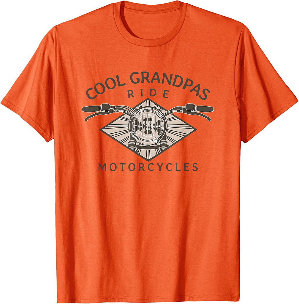 Cool Grandpas Ride Motorcycles  Classic Father's Day T-Shirt