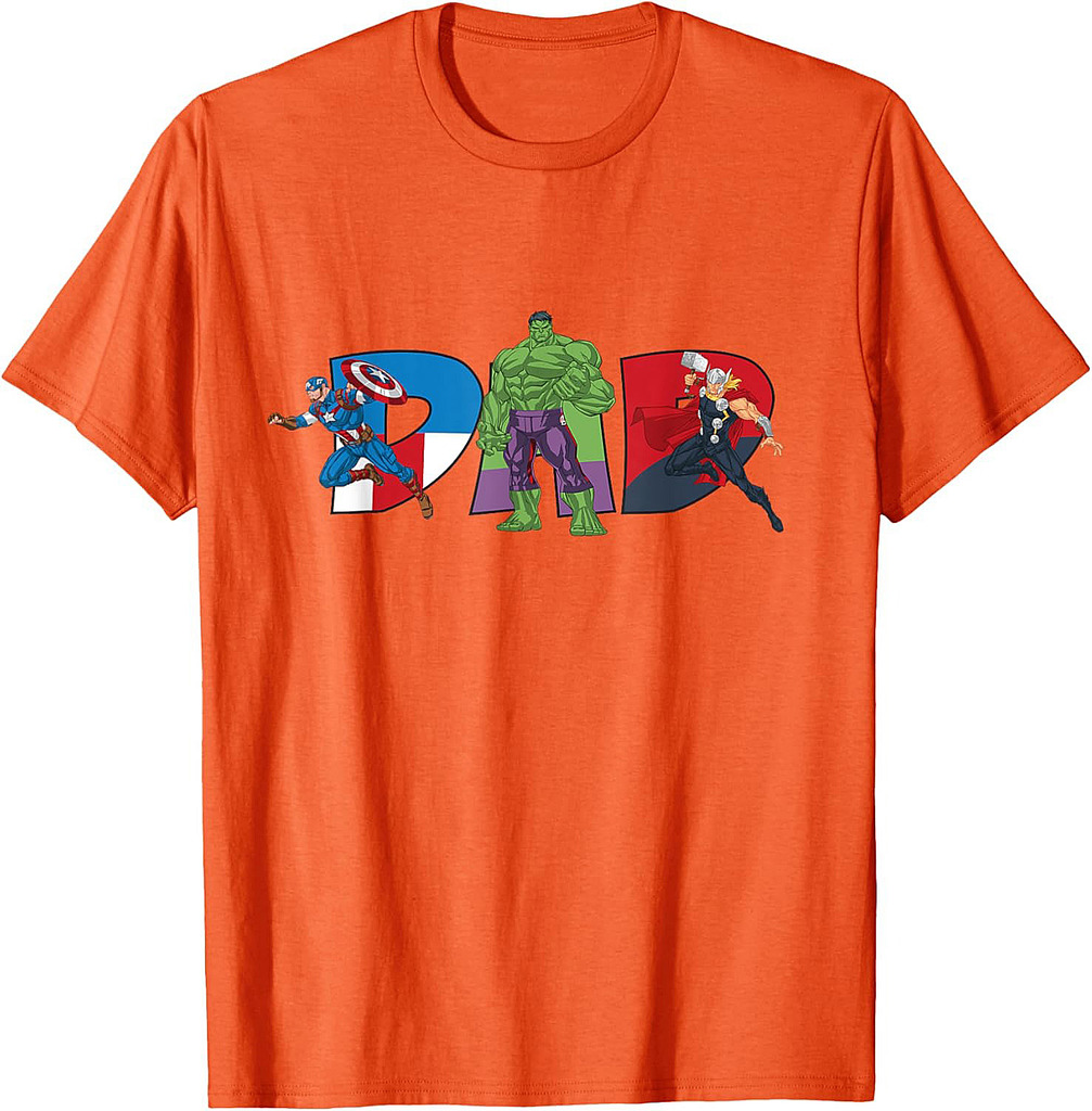 Marvel Avengers Team Dad Father’s Day Family Trip Birthday T-Shirt