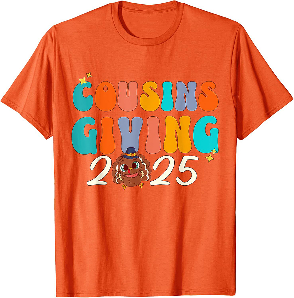 Cousins Giving 2025 Thanksgiving Matching Group T-Shirt