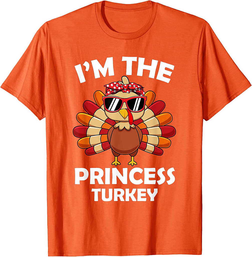 Princess Turkey Family Group Matching Thanksgiving Party T-Shirt