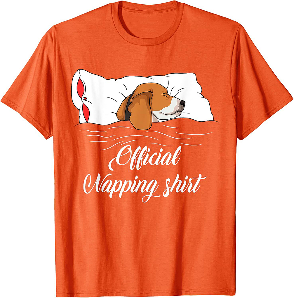 Sleeping Beagle Pyjamas Dog Lover Gift T-Shirt for Men Women Girls