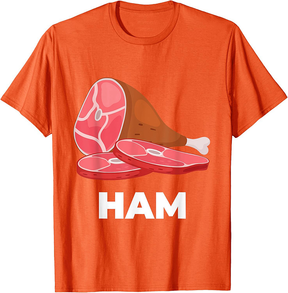 Ham Matching dishes food costumes Christmas thanksgiving T-Shirt