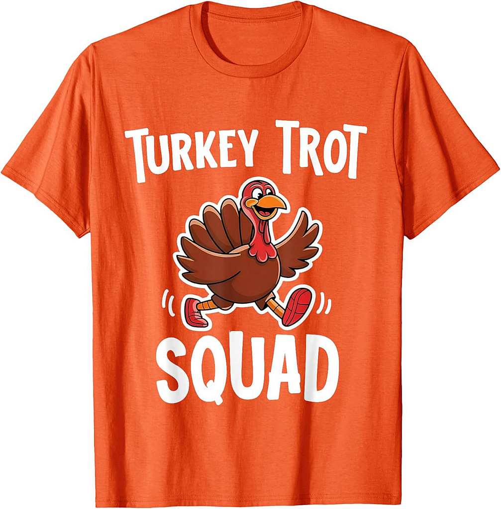 Turkey Trot Squad Thanksgiving Trot Race Women Men  T-Shirt