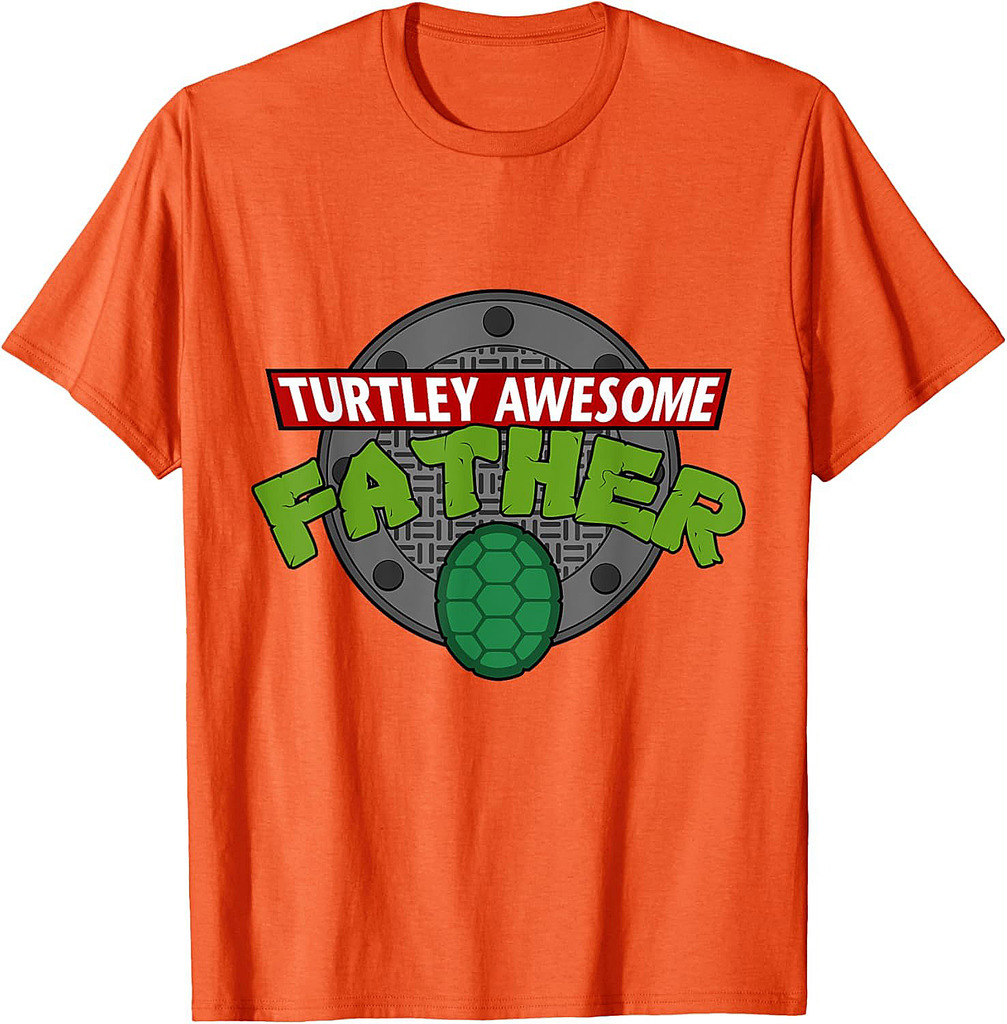 Turtley Awesome Father Awesome Fathers Day T-Shirt