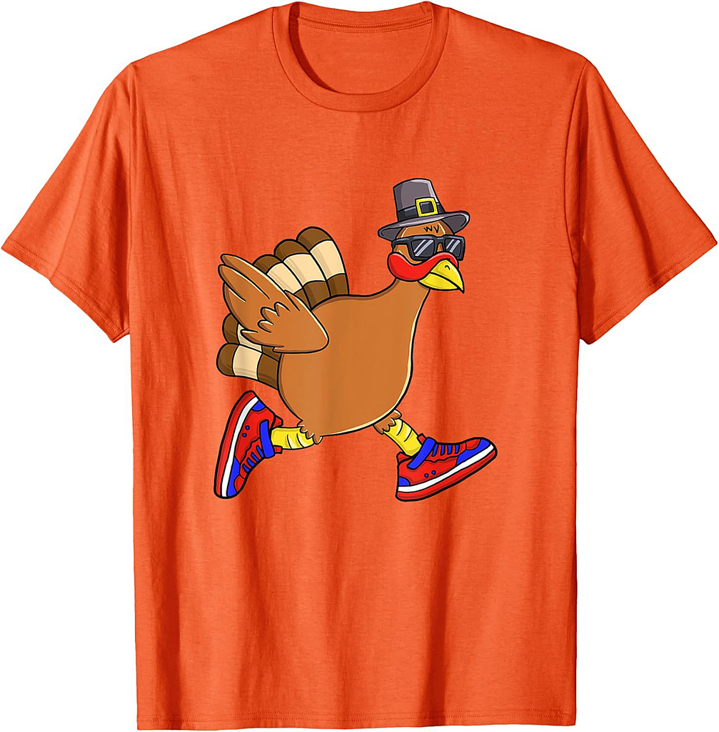 Turkey Trot Funny Thanksgiving Day Running 5K Pilgrim Gift T-Shirt