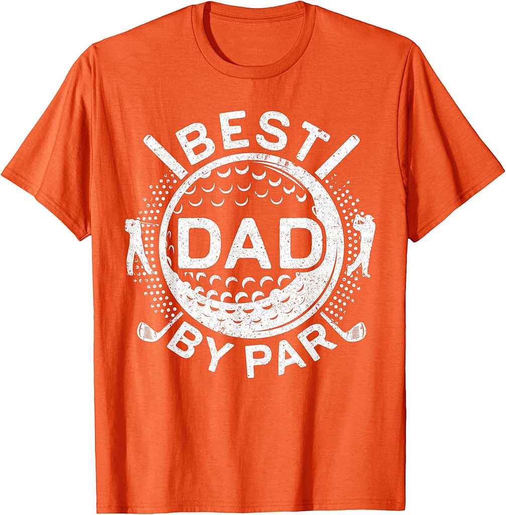 Best Dad By Par Shirt Golfing Dad Men Golf Lover Fathers Day T-Shirt