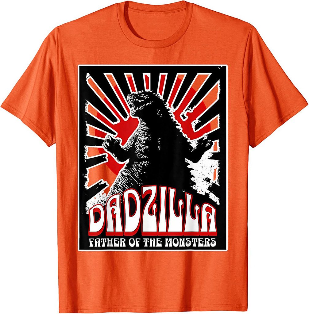Vintage Dadzilla Father Of The Monsters Fathers Day T-Shirt