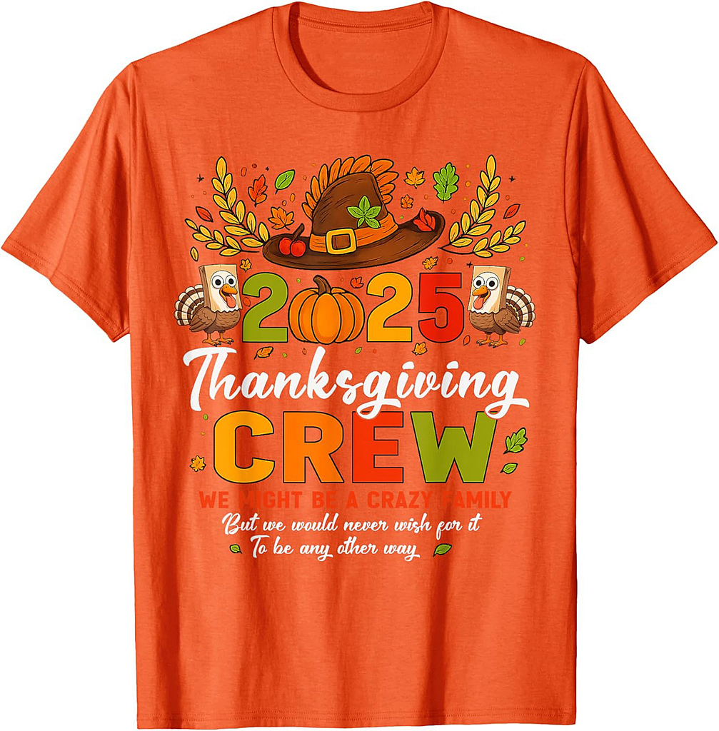 Thanksgiving 2025 Thanksgiving Crew Family Matching T-Shirt