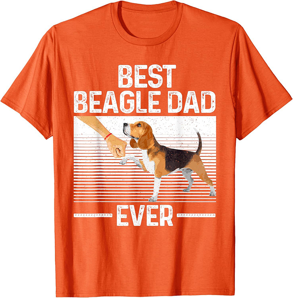 Best Beagle Design For Men Dad Hound Dog Breed Beagle Lover T-Shirt