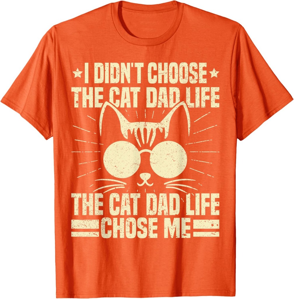 Cat Dad Tee For Men Funny Cat Dad Father's Day Cat Daddy T-Shirt
