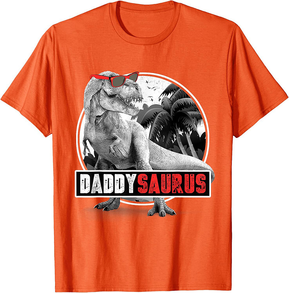 Daddysaurus T-Rex Dad Dinosaur Daddy Saurus Fathers Day T-Shirt