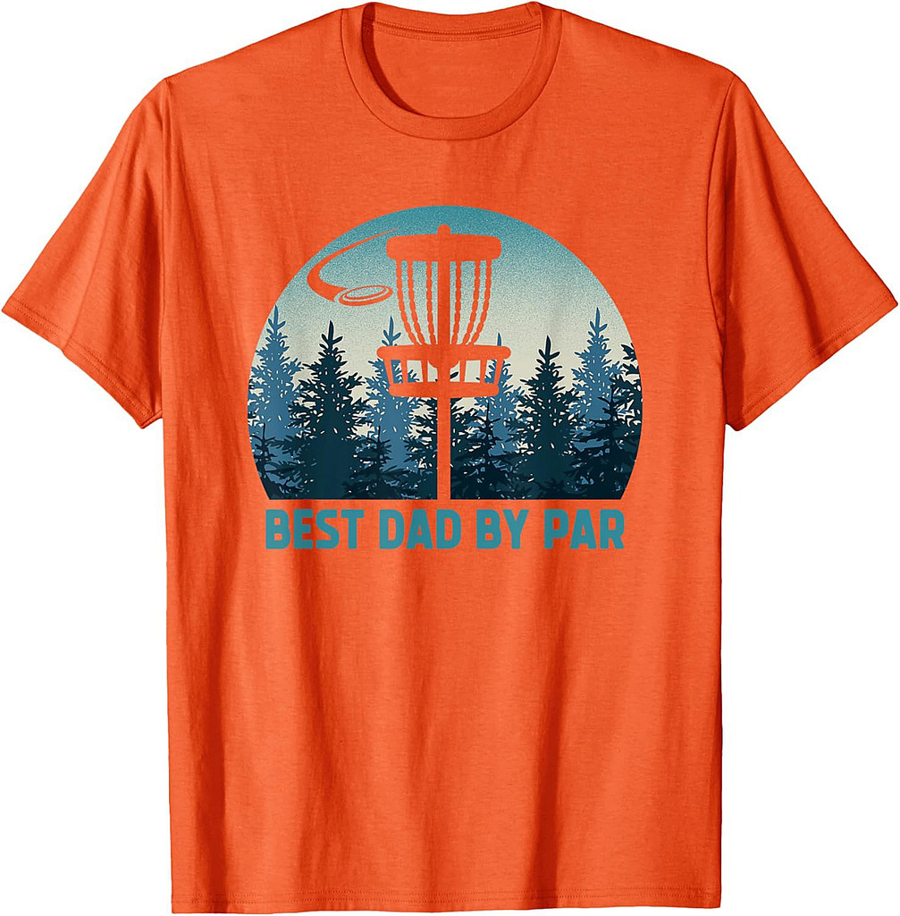 Best Dad By Par Funny Disc Golf Frisbee Golfer Father's Day T-Shirt
