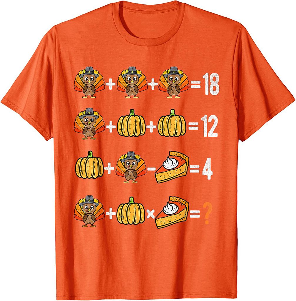 Thanksgiving Order of Operations Thanksgiving Math Teacher T-Shirt