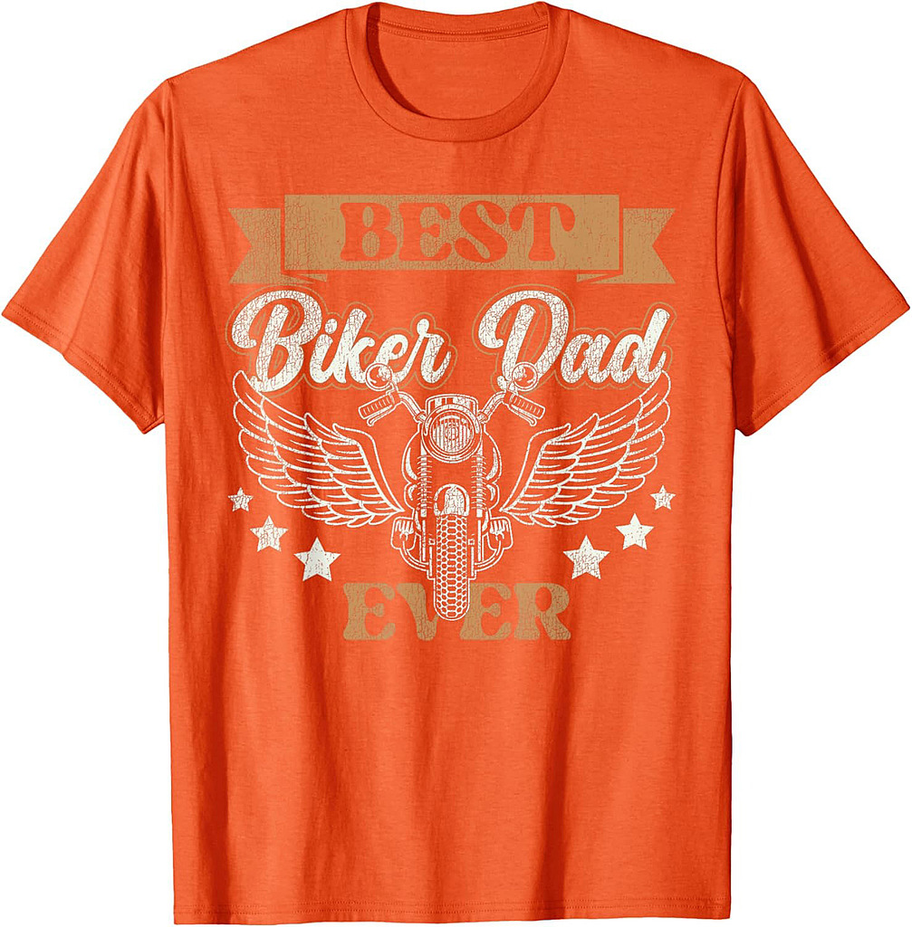Classic Motorcycle Biker Dad Best Biker Dad Ever T-Shirt
