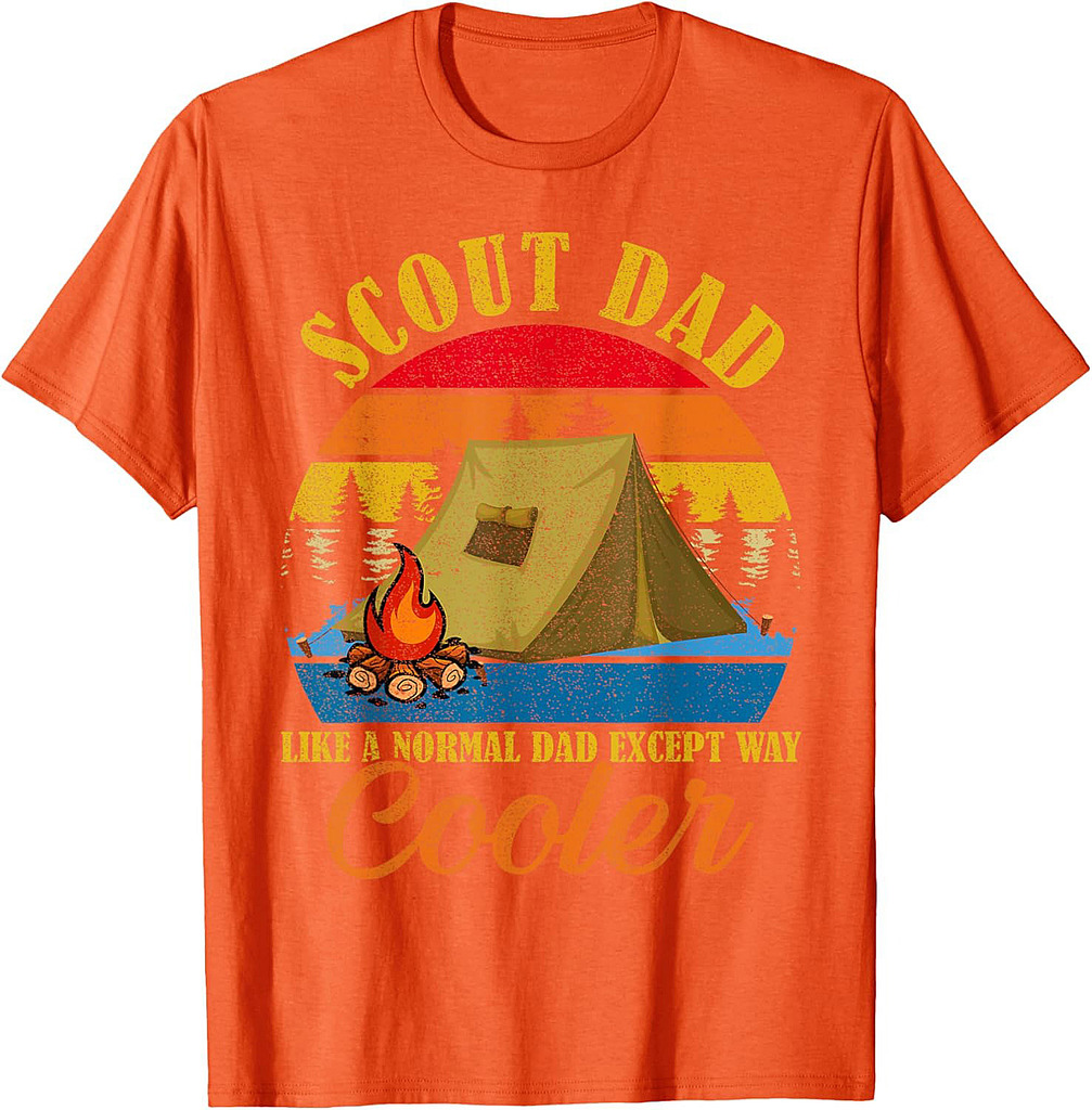 Vintage Scout Dad Except Way Cooler Normal Dad Father's Day T-Shirt