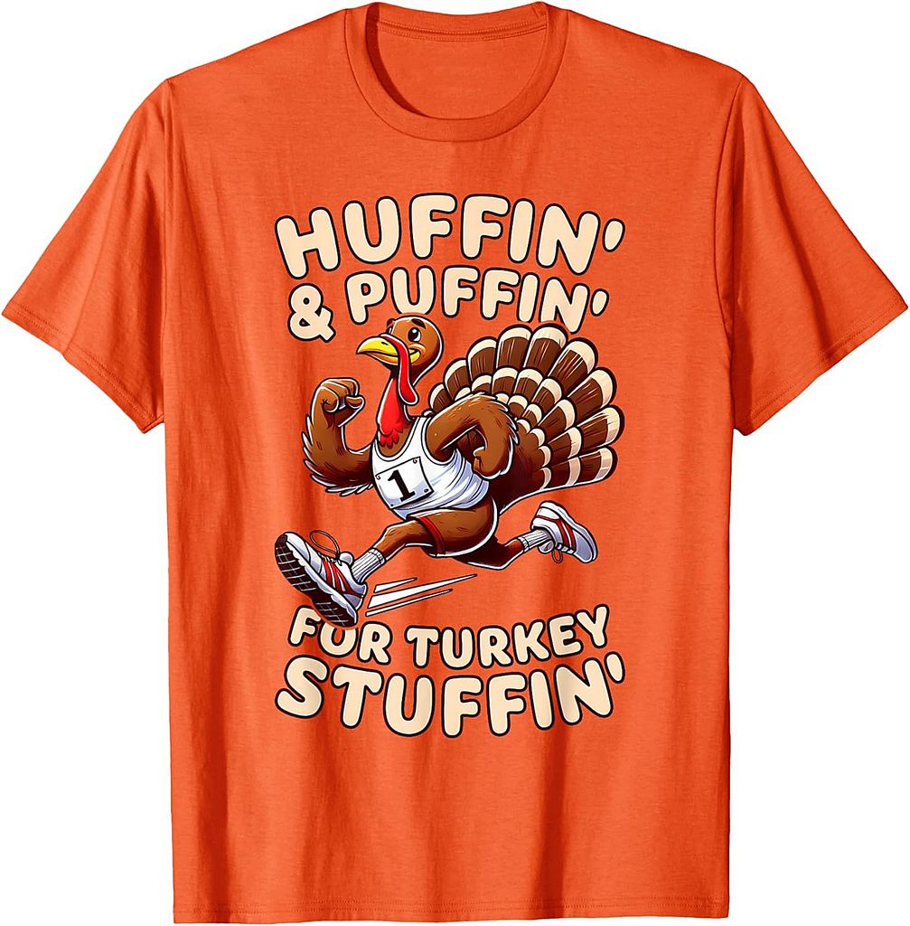 Thanksgiving Turkey Trot Running Turkey Funny T-Shirt