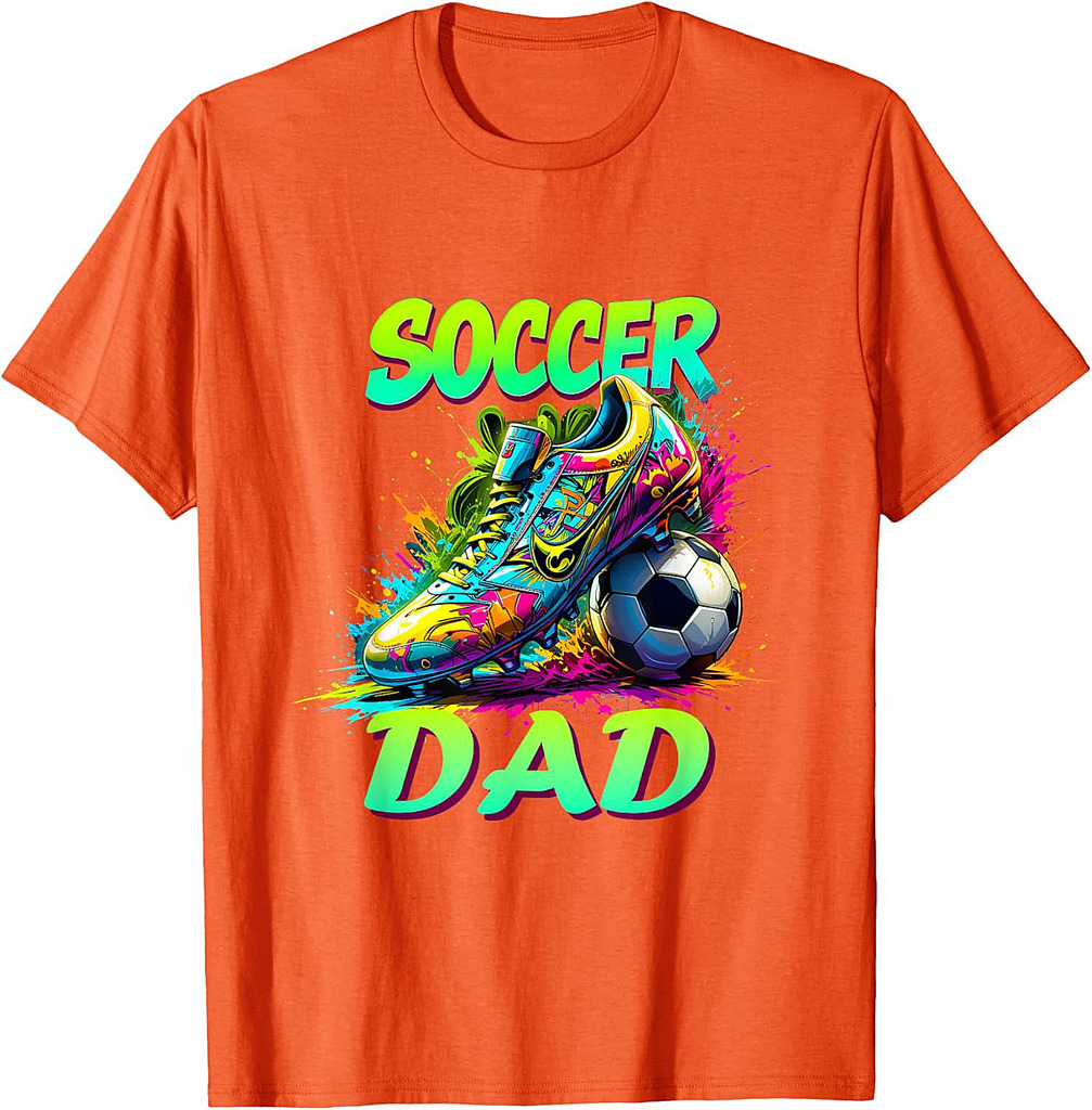 Funny Daddy Soccer Sport Lover Fan Fathers Day Soccer Dad T-Shirt