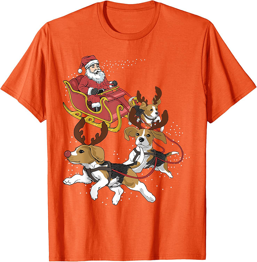 Funny Beagle Christmas For Cute Dog Lovers T-Shirt
