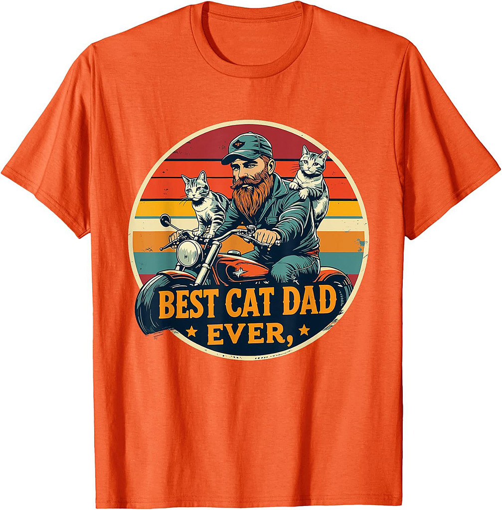 Best Cat Dad Ever Father's Day Men Dads T-Shirt