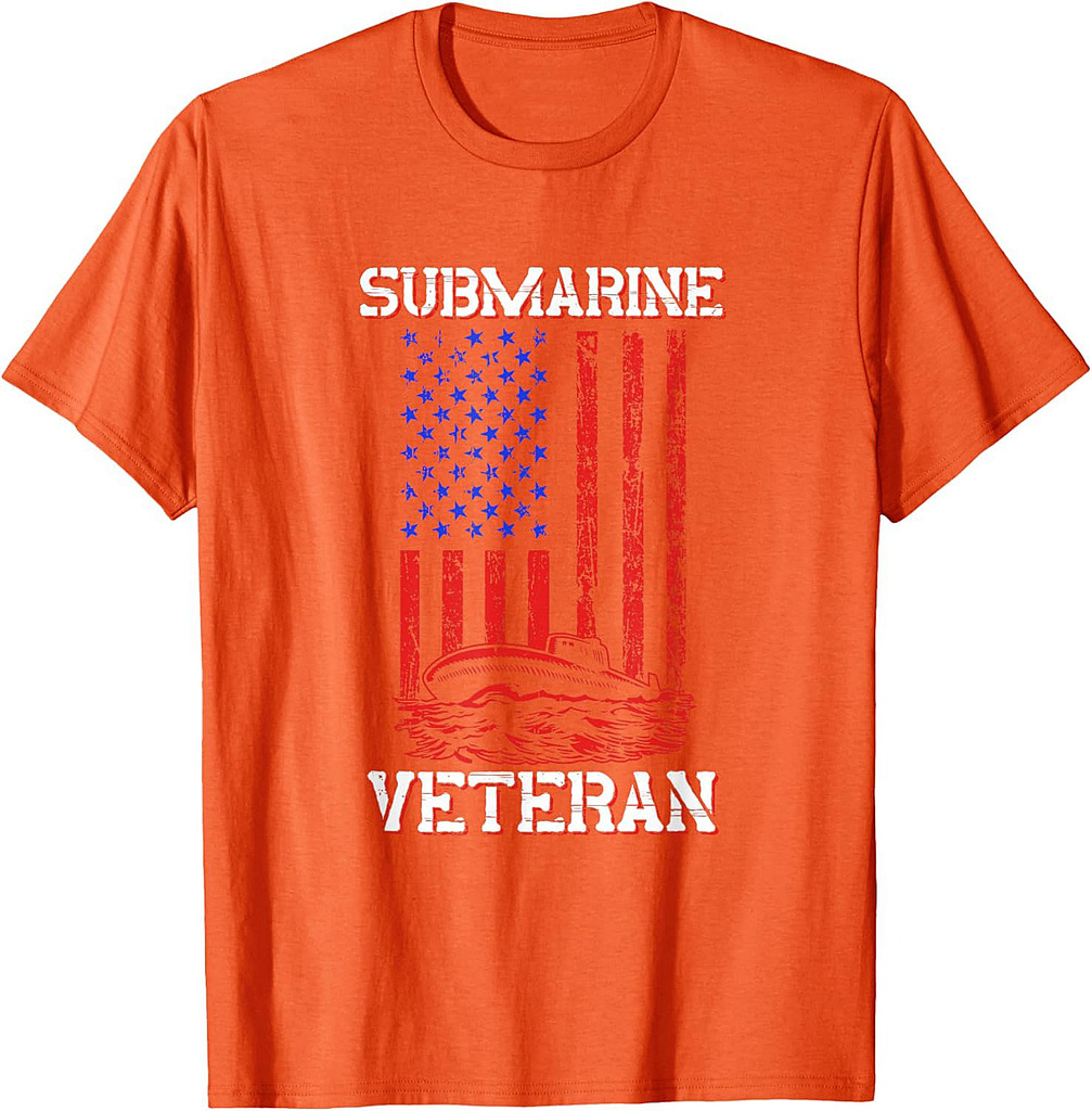 Submarine Veteran Flag Patriotic Sub Service Submariner T-Shirt