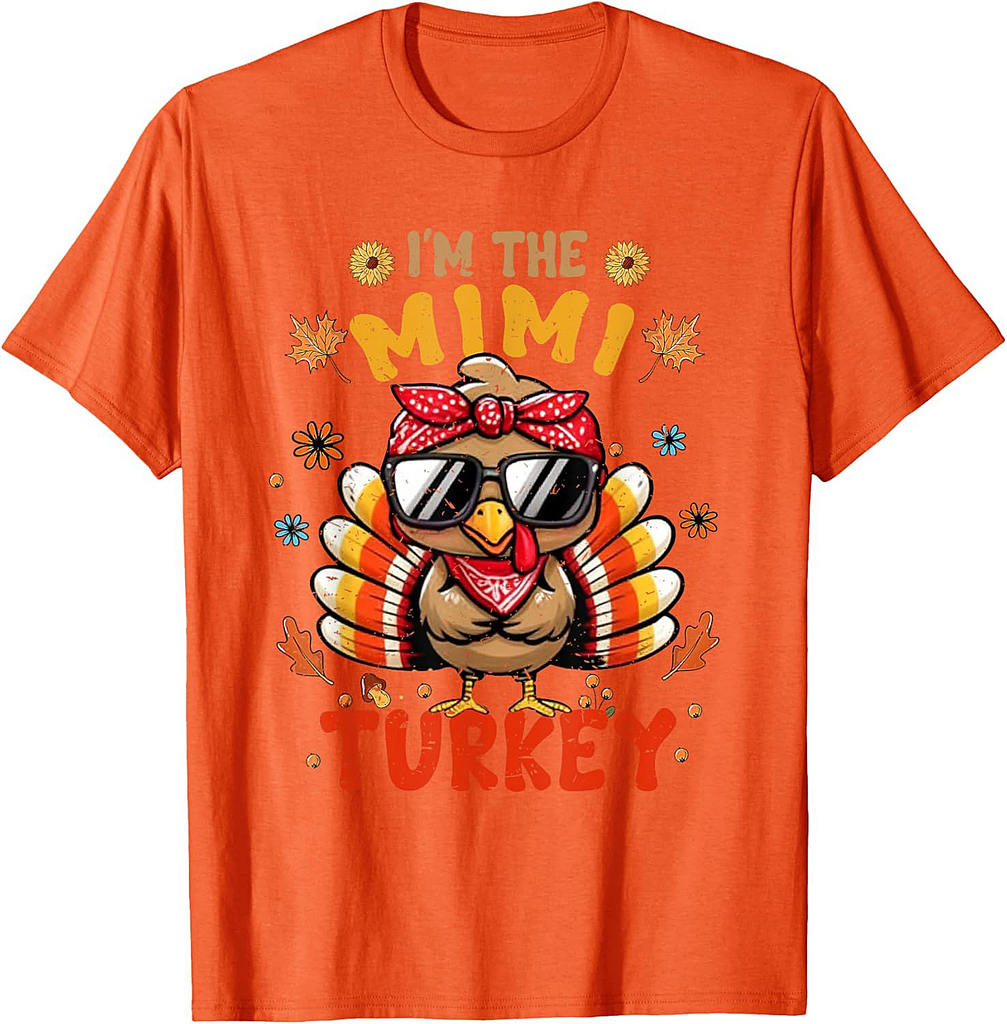I'm The Mimi Turkey Matching Family Thanksgiving 2025 T-Shirt