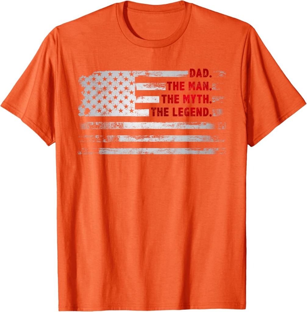 Best Dad Ever US American Flag Gifts For Father's Day Men T-Shirt