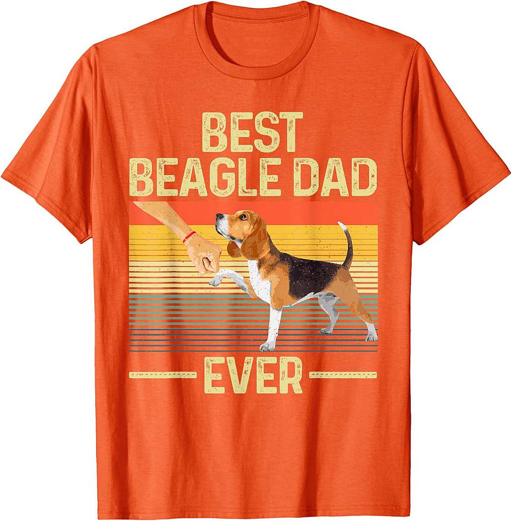 Best Beagle Design For Men Dad Hound Dog Breed Beagle Lover T-Shirt