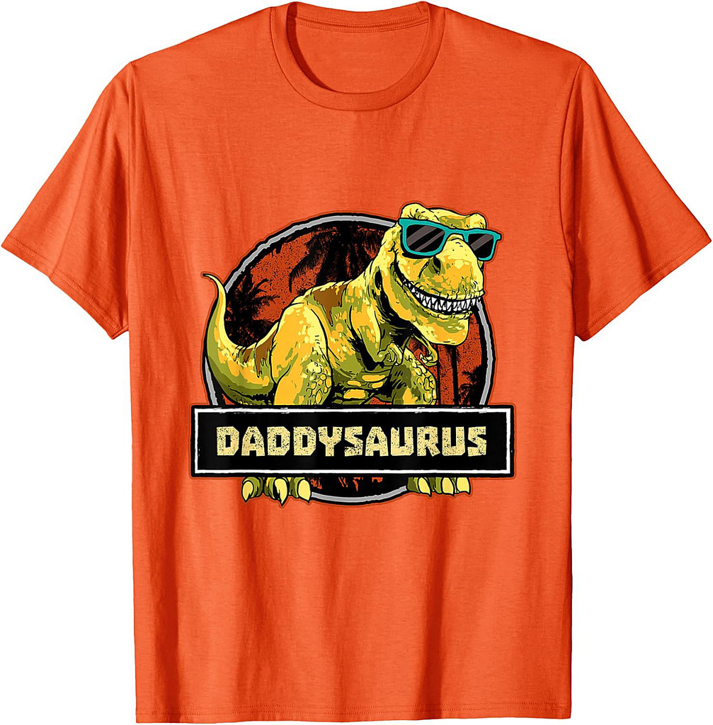 Daddysaurus Shirt Dad Dinosaur Birthday Father's Day T Rex T-Shirt