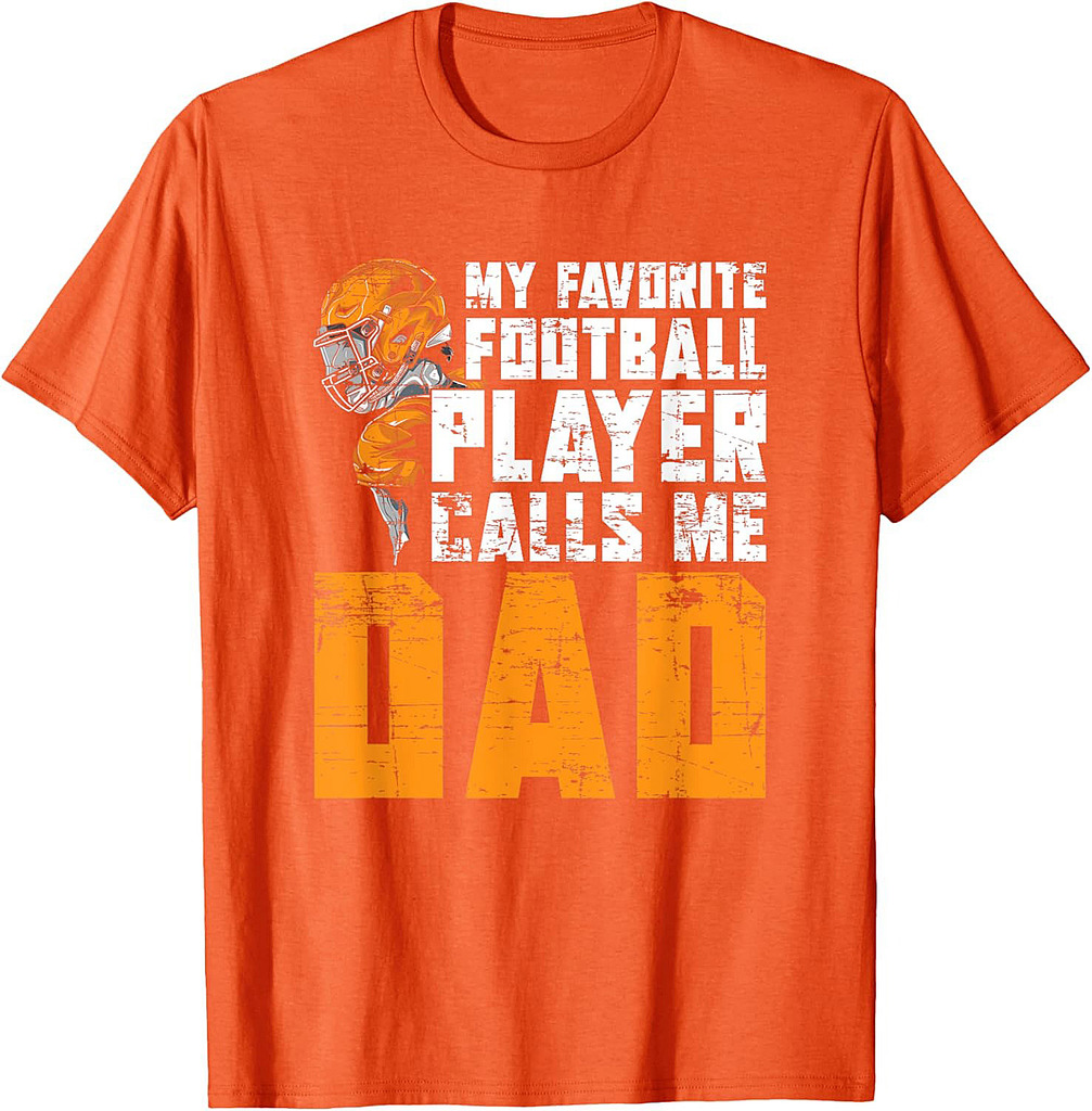 Fathers Day Football Player Dad American Sport Football T-Shirt