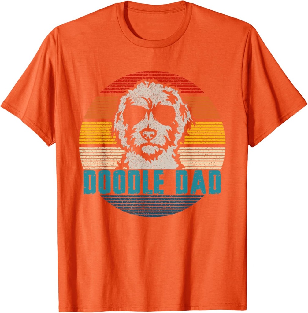 Vintage Best Doodle Dad Ever Father's Day Golden doodle T-Shirt