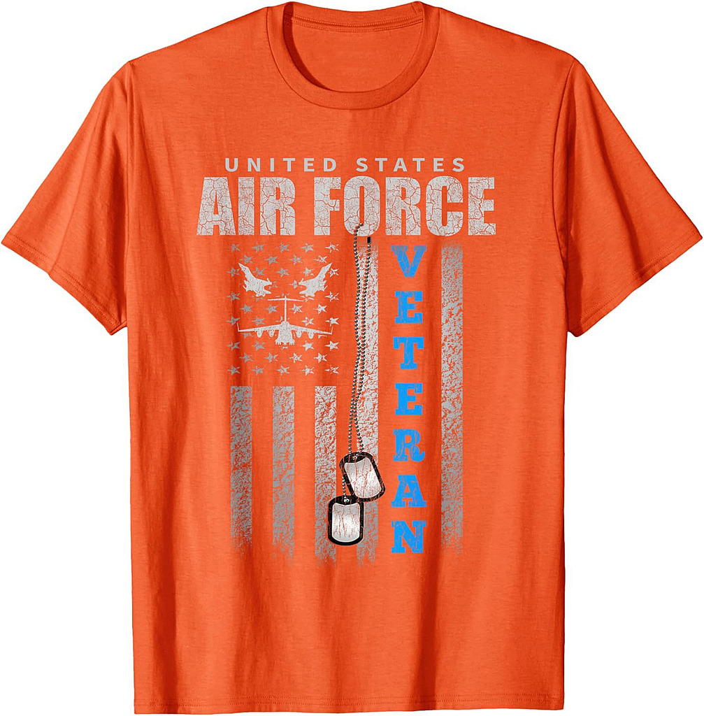 Veteran Of The US Air Force USA Flag Veterans T-Shirt